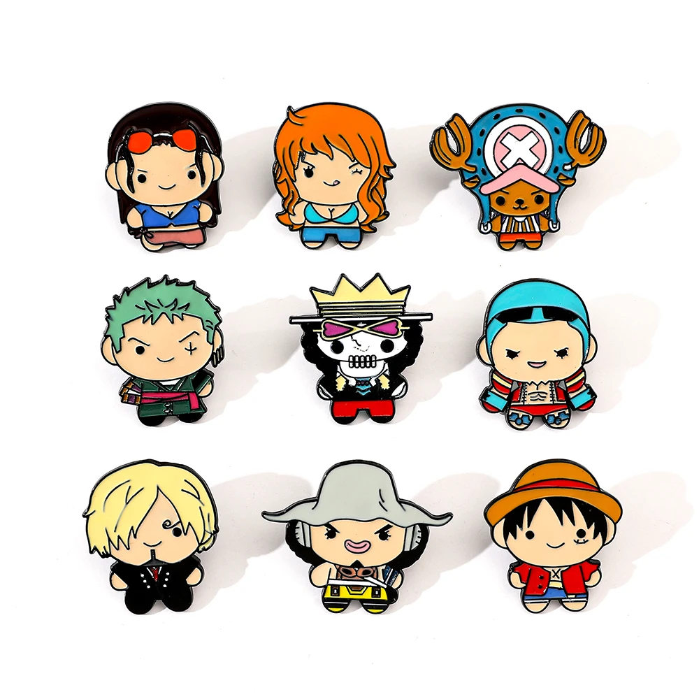 Enamel Pin Set - Набор из 9 креативных мультяшных брошей: