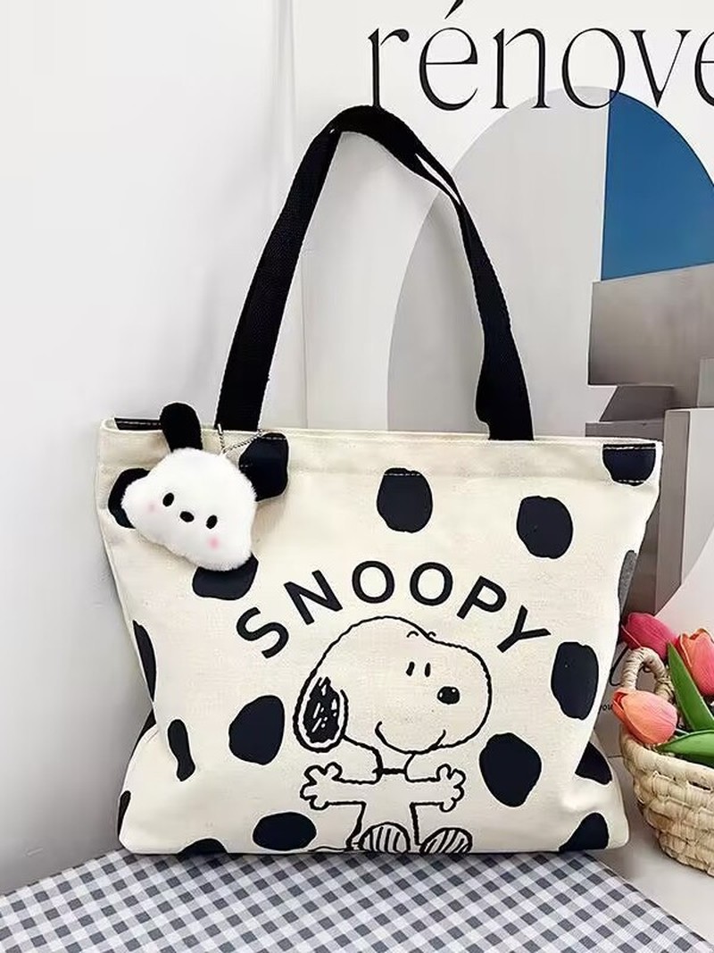 Anime Tote Bag - Холщовая сумка через плечо с мультяшным