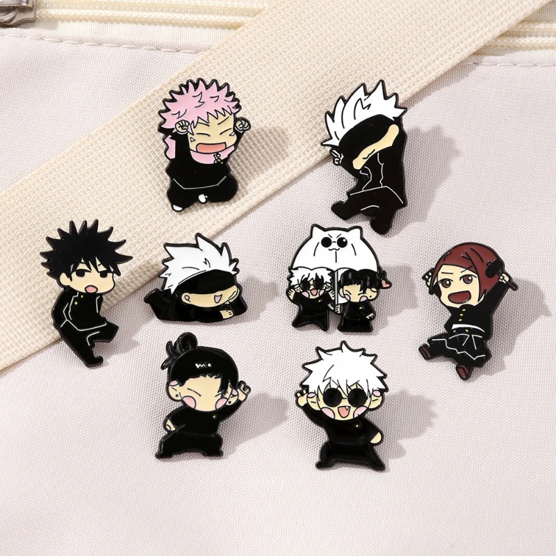 Enamel Pin Set - Набор из 8 эмалевых значков с